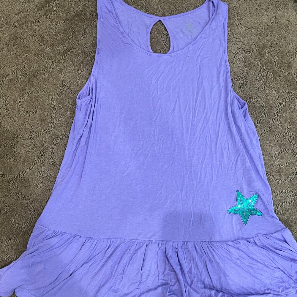 Disney Little Mermaid (Ariel) Women's tank top, light purple Size L EUC